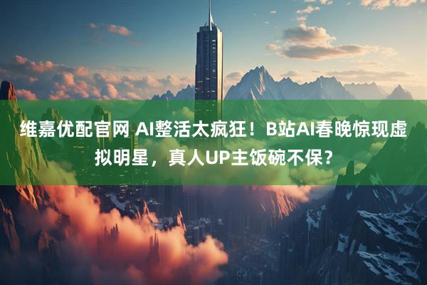 维嘉优配官网 AI整活太疯狂！B站AI春晚惊现虚拟明星，真人UP主饭碗不保？